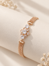Elegant Crystal Gold-Tone Bracelet ✨