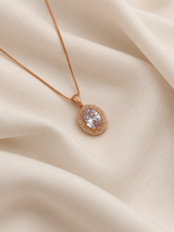 Elegant Oval Crystal Pendant ✨