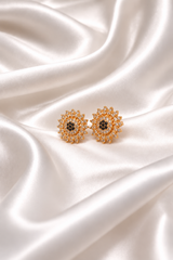 Golden Sunflower Stud Earrings ✨
