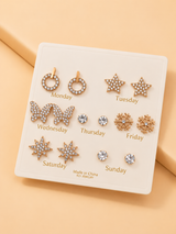 Elegant 7 Days Earrings Set  ✨