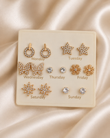 Elegant 7 Days Earrings Set  ✨
