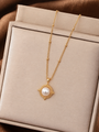 Elegant Pearl Charm Gold Pendant Necklace ✨
