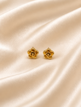 Golden Rose Stud Earrings ✨