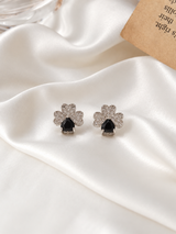 Clover Crystal Stud Earrings ✨