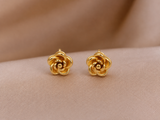 Golden Rose Stud Earrings ✨
