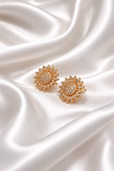 Golden Sunflower Stud Earrings ✨