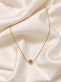 Elegant Gold Ball Pendant Necklace