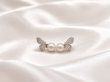 Elegant Pearl Bow Earrings ✨