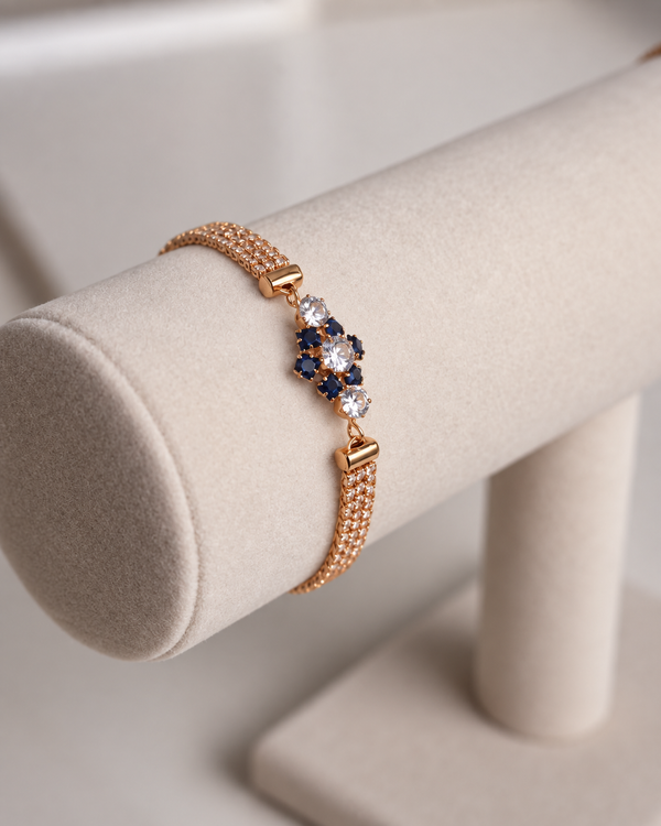 Elegant Crystal Gold-Tone Bracelet ✨