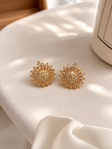 Golden Sunflower Stud Earrings ✨